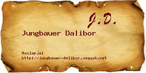 Jungbauer Dalibor névjegykártya