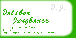 dalibor jungbauer business card